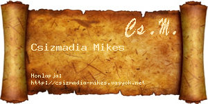Csizmadia Mikes névjegykártya